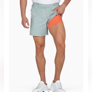 Birddogs Light Blue Oxford Shorts 5” inseam